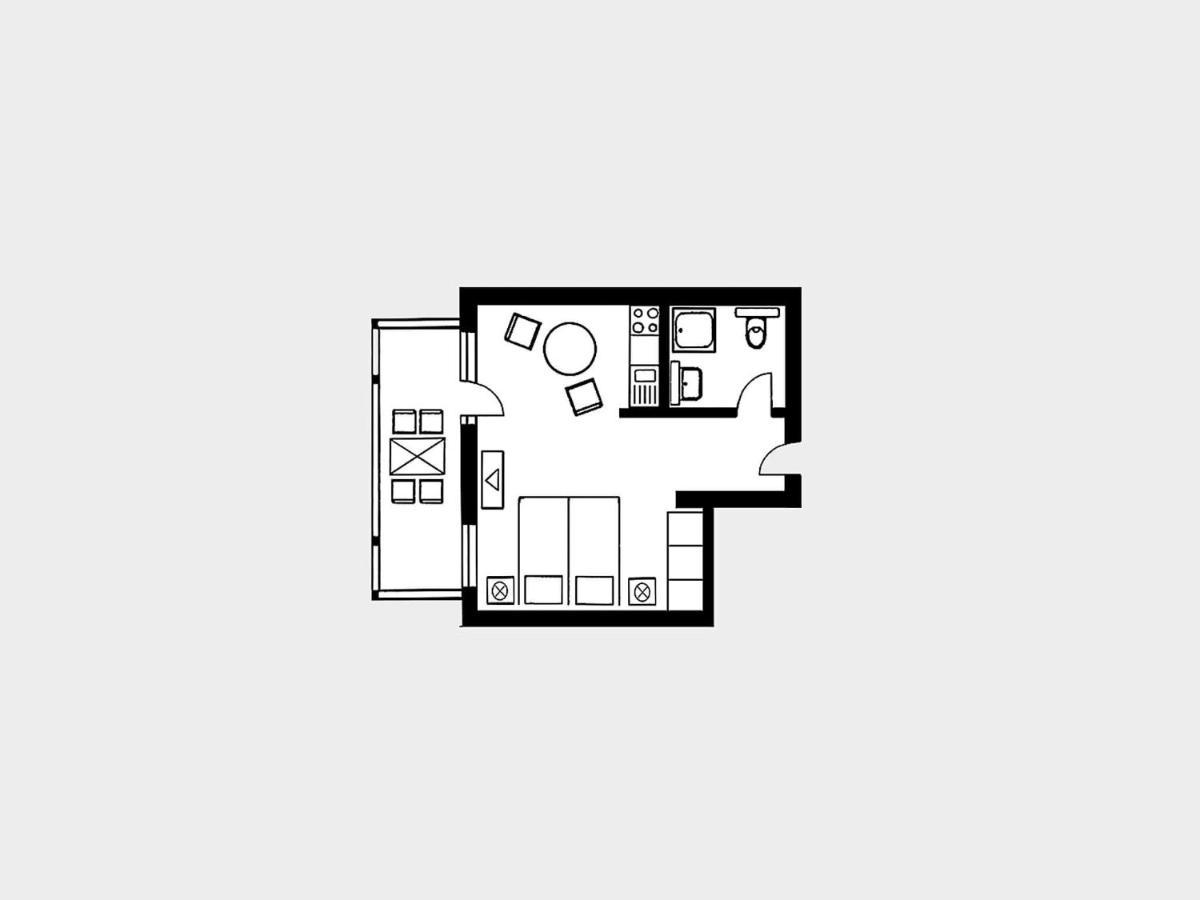Strandvillen Binz - 1-Raum-Ferienwohnung Mit Balkon Sv-557 Esterno foto